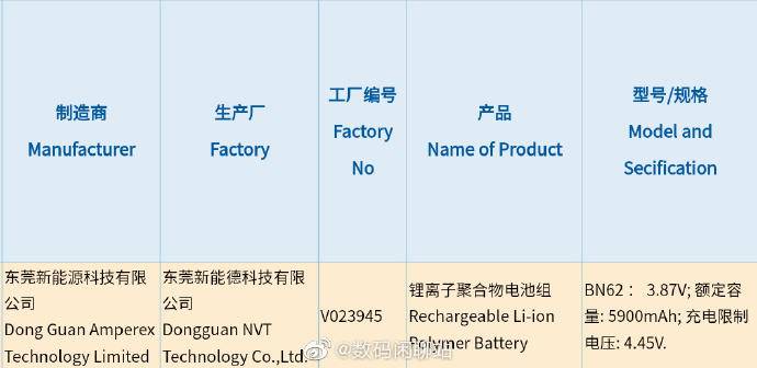 小米新品电池曝光,5000毫安是什么设备?